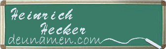 Heinrich Hecker Visitenkarte
